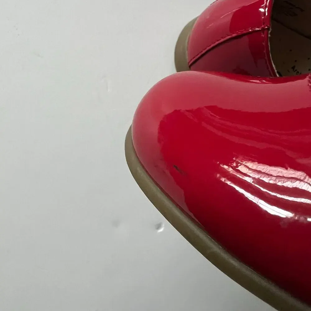 Footmates red patent leather Mary Janes